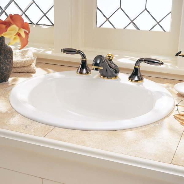American Standard Rondalyn Ceramic Circular DropIn Bathroom Sink with